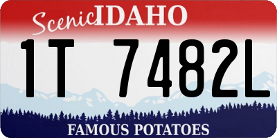 ID license plate 1T7482L