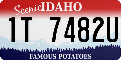 ID license plate 1T7482U