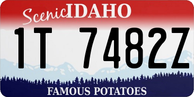 ID license plate 1T7482Z