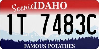 ID license plate 1T7483C