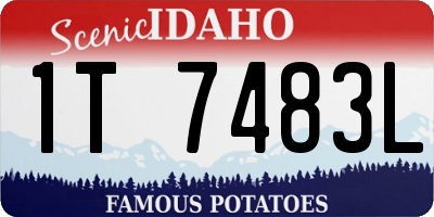 ID license plate 1T7483L