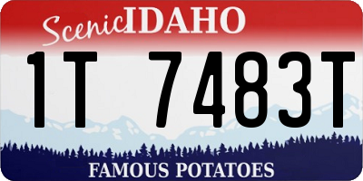 ID license plate 1T7483T