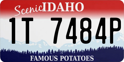 ID license plate 1T7484P