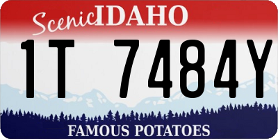 ID license plate 1T7484Y