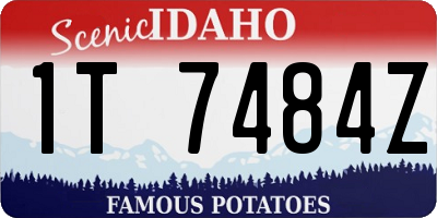 ID license plate 1T7484Z