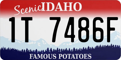ID license plate 1T7486F