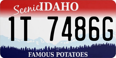ID license plate 1T7486G