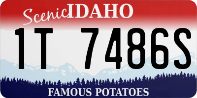 ID license plate 1T7486S