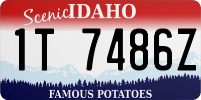 ID license plate 1T7486Z