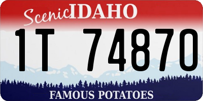 ID license plate 1T7487O