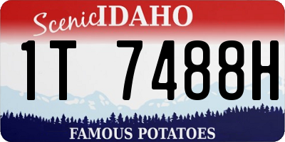 ID license plate 1T7488H
