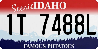 ID license plate 1T7488L