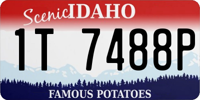 ID license plate 1T7488P