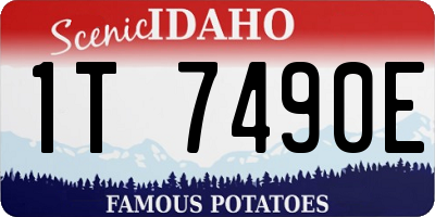 ID license plate 1T7490E
