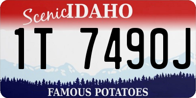 ID license plate 1T7490J