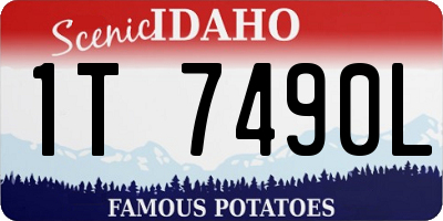 ID license plate 1T7490L