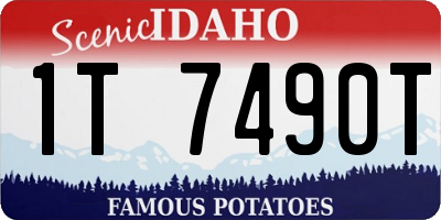 ID license plate 1T7490T