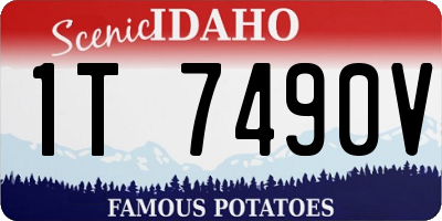 ID license plate 1T7490V
