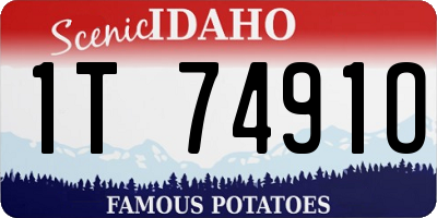 ID license plate 1T7491O