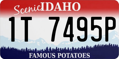 ID license plate 1T7495P