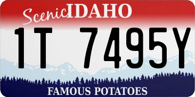 ID license plate 1T7495Y