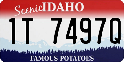 ID license plate 1T7497Q