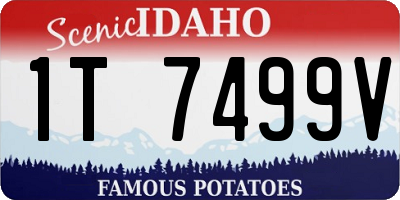 ID license plate 1T7499V