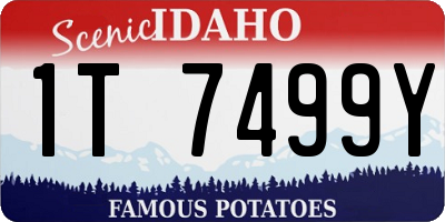 ID license plate 1T7499Y