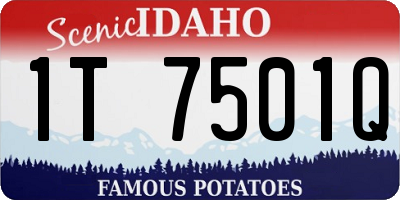 ID license plate 1T7501Q