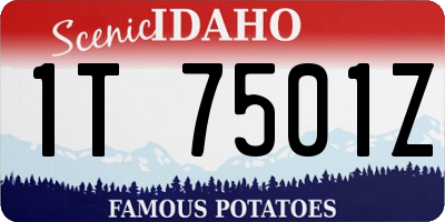 ID license plate 1T7501Z