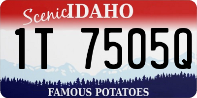 ID license plate 1T7505Q