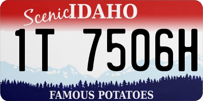 ID license plate 1T7506H