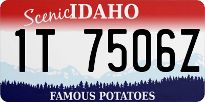 ID license plate 1T7506Z