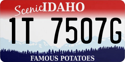 ID license plate 1T7507G