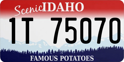 ID license plate 1T7507O