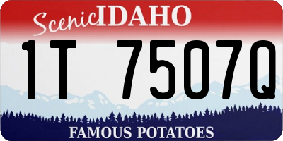 ID license plate 1T7507Q