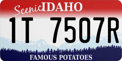 ID license plate 1T7507R