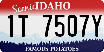 ID license plate 1T7507Y