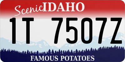 ID license plate 1T7507Z