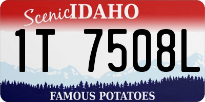 ID license plate 1T7508L