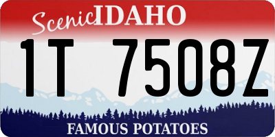 ID license plate 1T7508Z