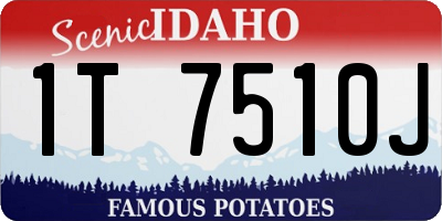 ID license plate 1T7510J