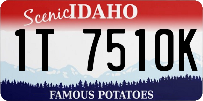 ID license plate 1T7510K