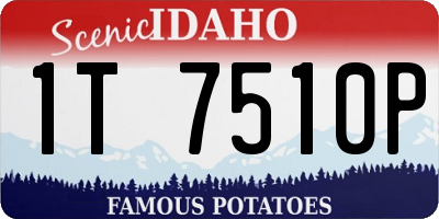 ID license plate 1T7510P