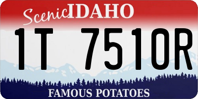 ID license plate 1T7510R
