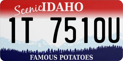 ID license plate 1T7510U