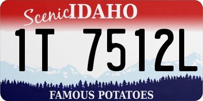 ID license plate 1T7512L