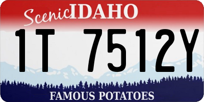 ID license plate 1T7512Y