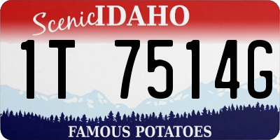 ID license plate 1T7514G
