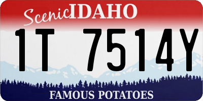 ID license plate 1T7514Y